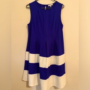Blue/White Short Dress
